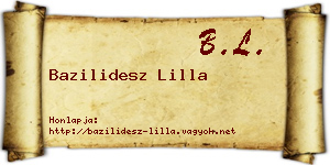 Bazilidesz Lilla névjegykártya