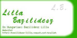 lilla bazilidesz business card